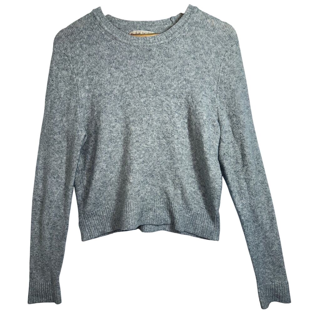 Abercrombie & Fitch Heather Gray Wool Blend Pullover Crew Neck Sweater Size XL - Picture 2 of 8
